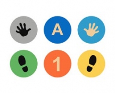 Kör grafikával 40 cm - UV színekben