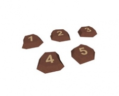 Kövek számokkal szett 1 3D