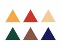 Háromszög 100 cm - standard színekben
