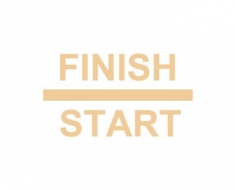 FINISH-START felirat