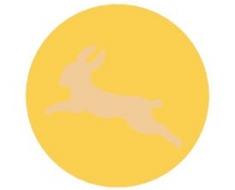 Kör grafikával NYÚL 40 cm