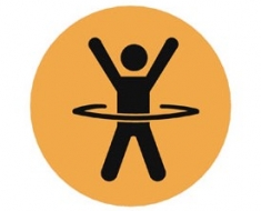 Kör grafikával HULLAHOPPOZÁS 50 cm