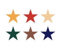 Csillag 100 cm - standard színekben