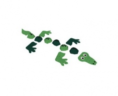 Krokodil 2 számokkal 3D