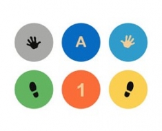Kör grafikával 80 cm - UV színekben