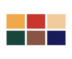 Téglalap 70x90 cm - standard színekben