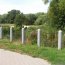 Forgalomterelő poller fényvisszaverővel