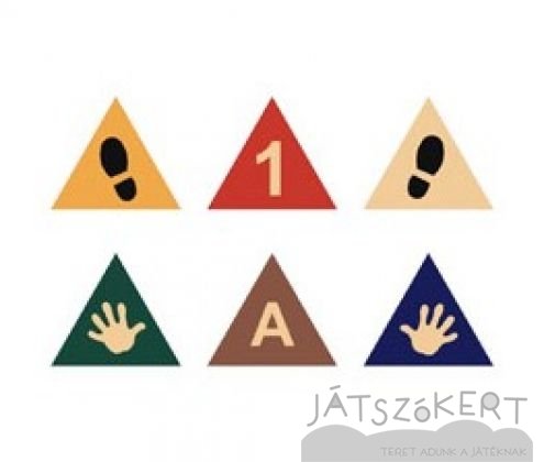 Háromszög  grafikával 50 cm - standard színekben