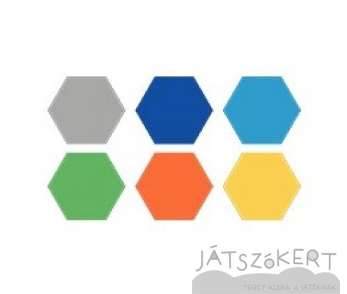 Hatszög 80 cm - UV színekben
