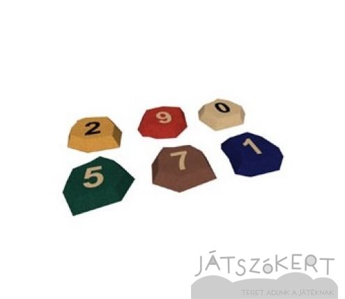 Kő számokkal 3D - standard színekben