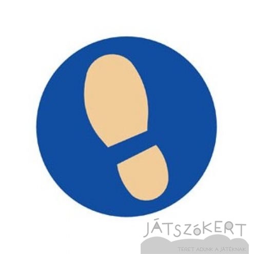Kör grafikával BAL LÁBNYOM 30 cm - UV színekben