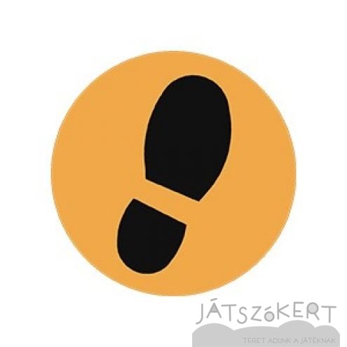 Kör grafikával JOBB LÁBNYOM 30 cm - standard színekben