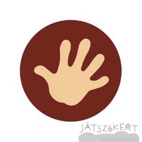 Kör grafikával JOBB TENYÉR 30 cm - standard színekben