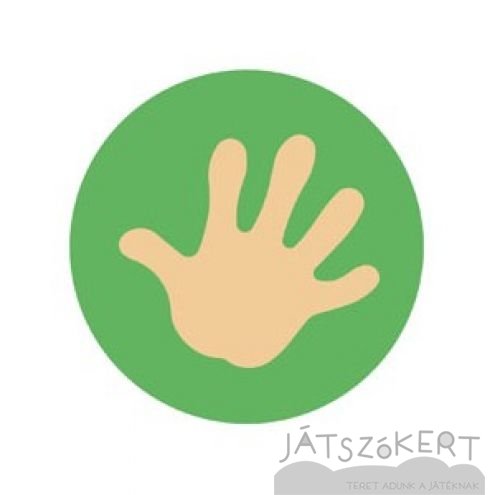 Kör grafikával JOBB TENYÉR 30 cm - UV színekben