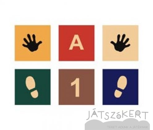 Négyzet grafikával 40 cm - standard színekben