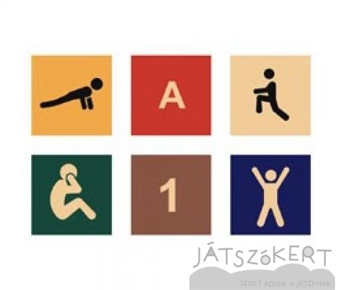 Négyzet grafikával 50 cm - standard színekben