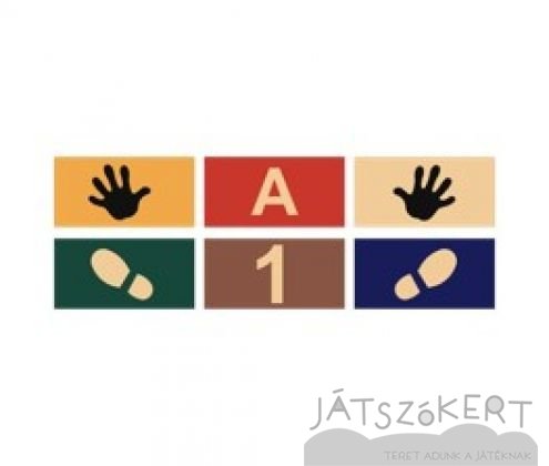Téglalap grafikával 25x50 cm - standard színekben